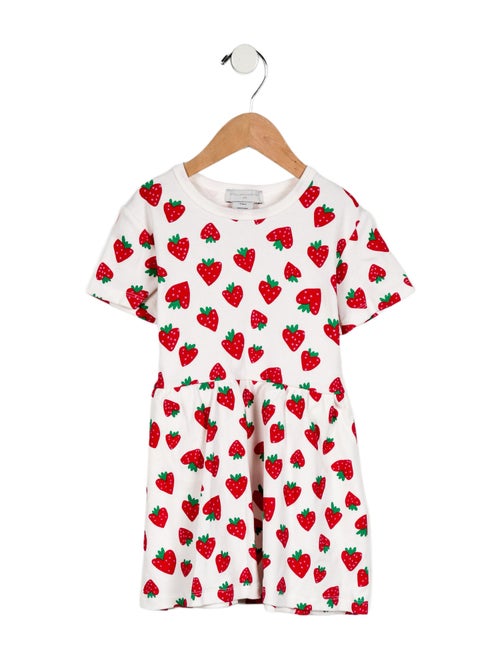 Stella McCartney Girls' Strawberry Print Dress