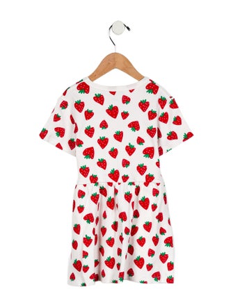 Stella McCartney Girls' Strawberry Print Dress
