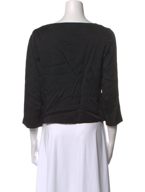 Stella McCartney Scoop Neck Three-Quarter Sleeve Top