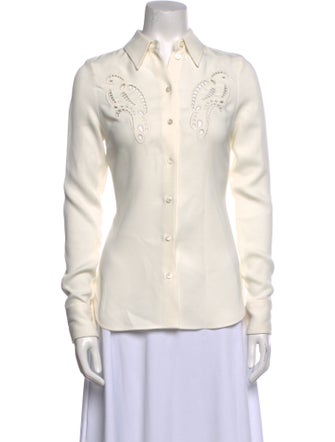 Stella McCartney Long Sleeve Button-Up Top