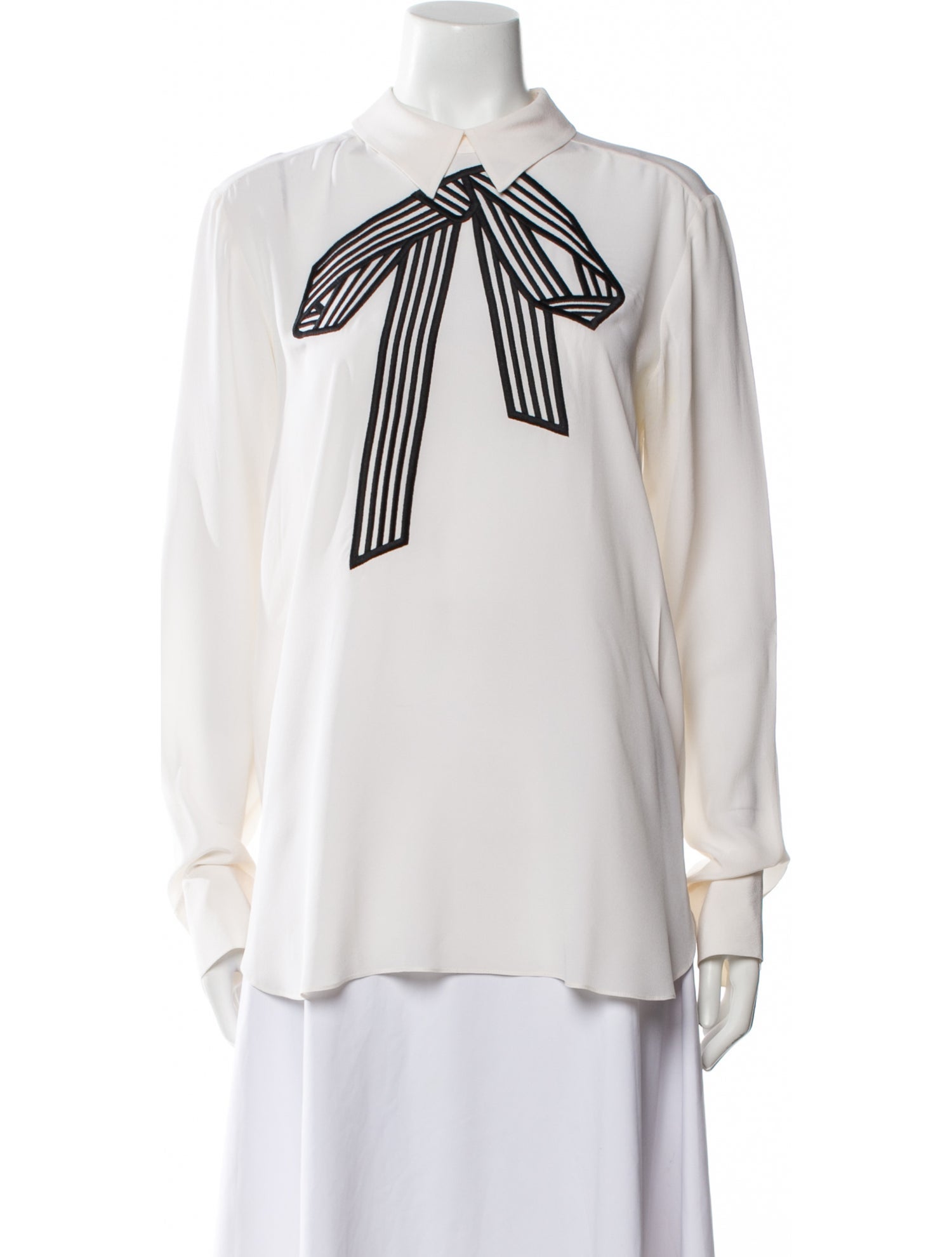 Stella McCartney Silk Graphic Print Blouse