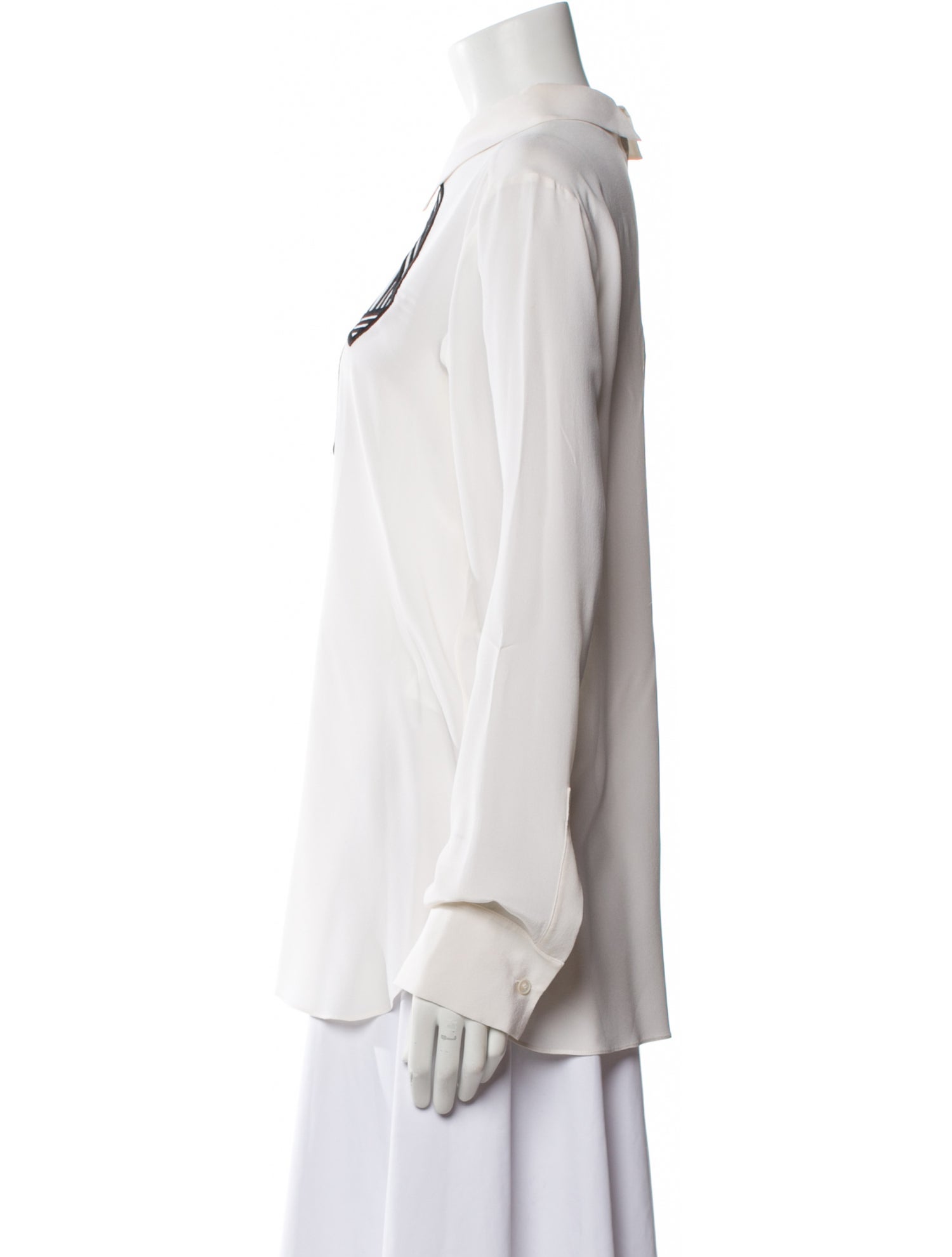 Stella McCartney Silk Graphic Print Blouse