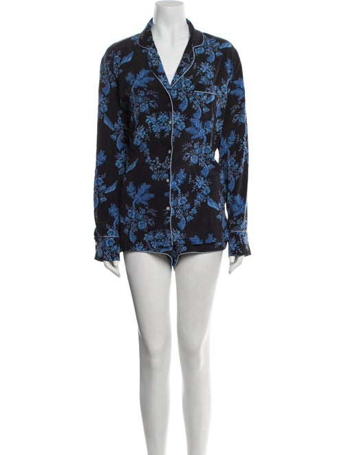 Stella McCartney Silk Floral Print Pajamas