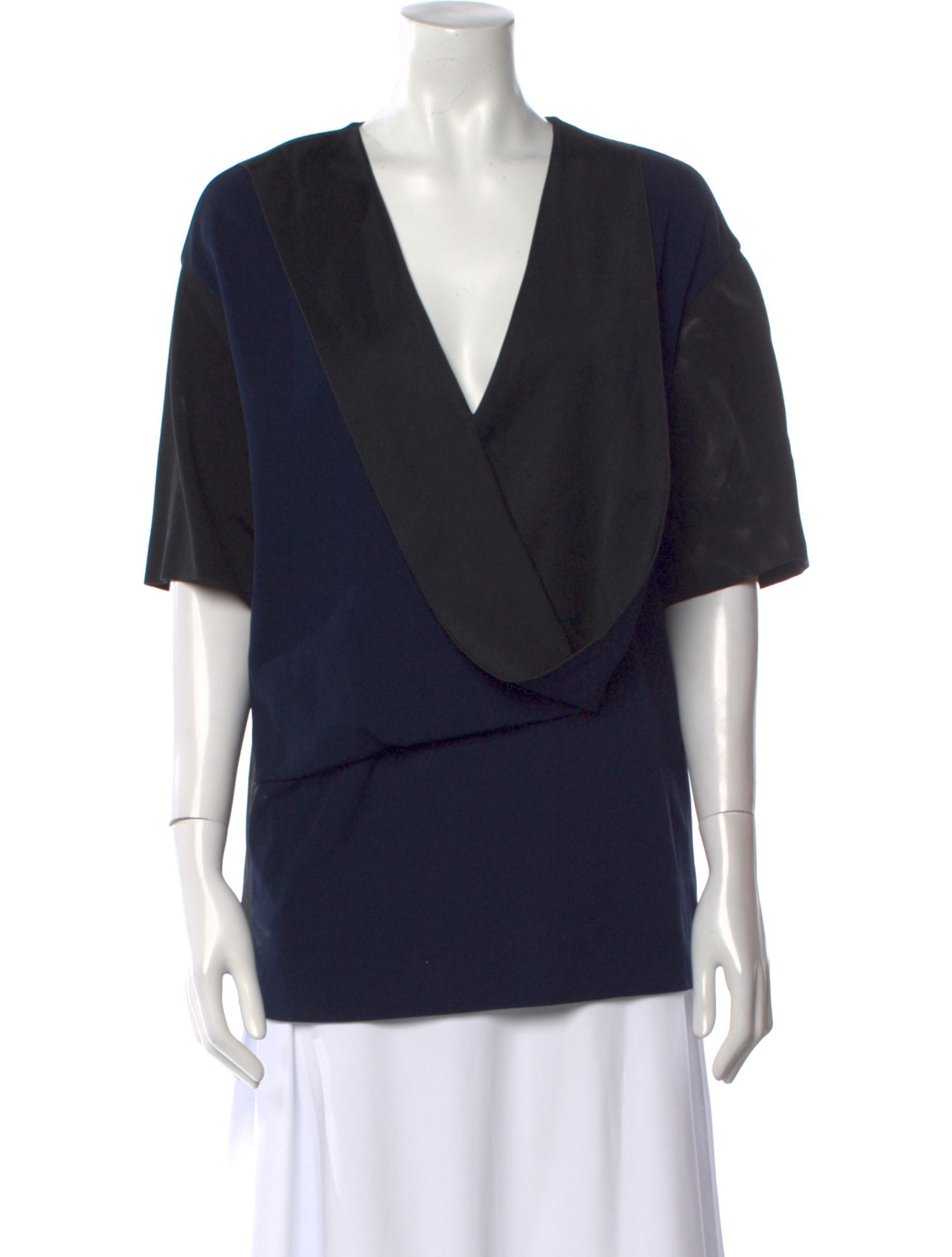 Stella McCartney V-Neck Short Sleeve Blouse