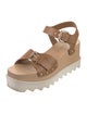 Stella McCartney Vegetarian Leather Studded Accents Sandals