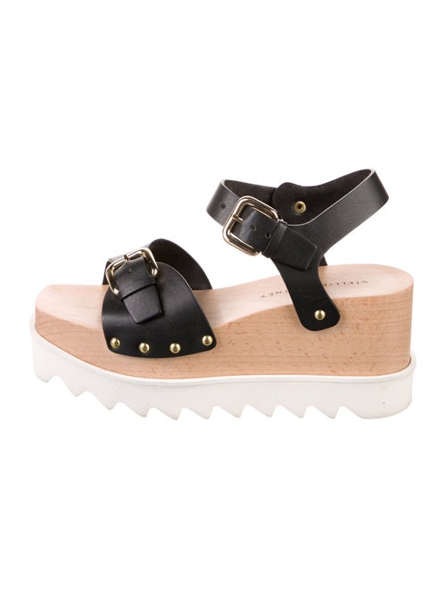 Stella McCartney Vegetarian Leather Studded Accents Slingback Sandals