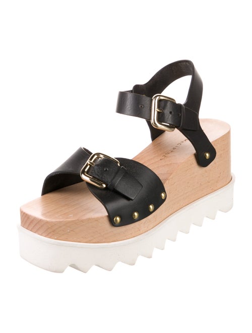 Stella McCartney Vegetarian Leather Studded Accents Slingback Sandals