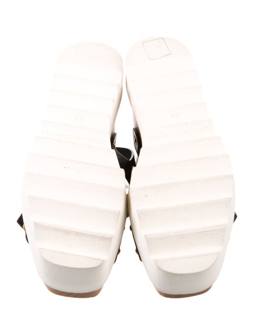 Stella McCartney Vegetarian Leather Studded Accents Slingback Sandals