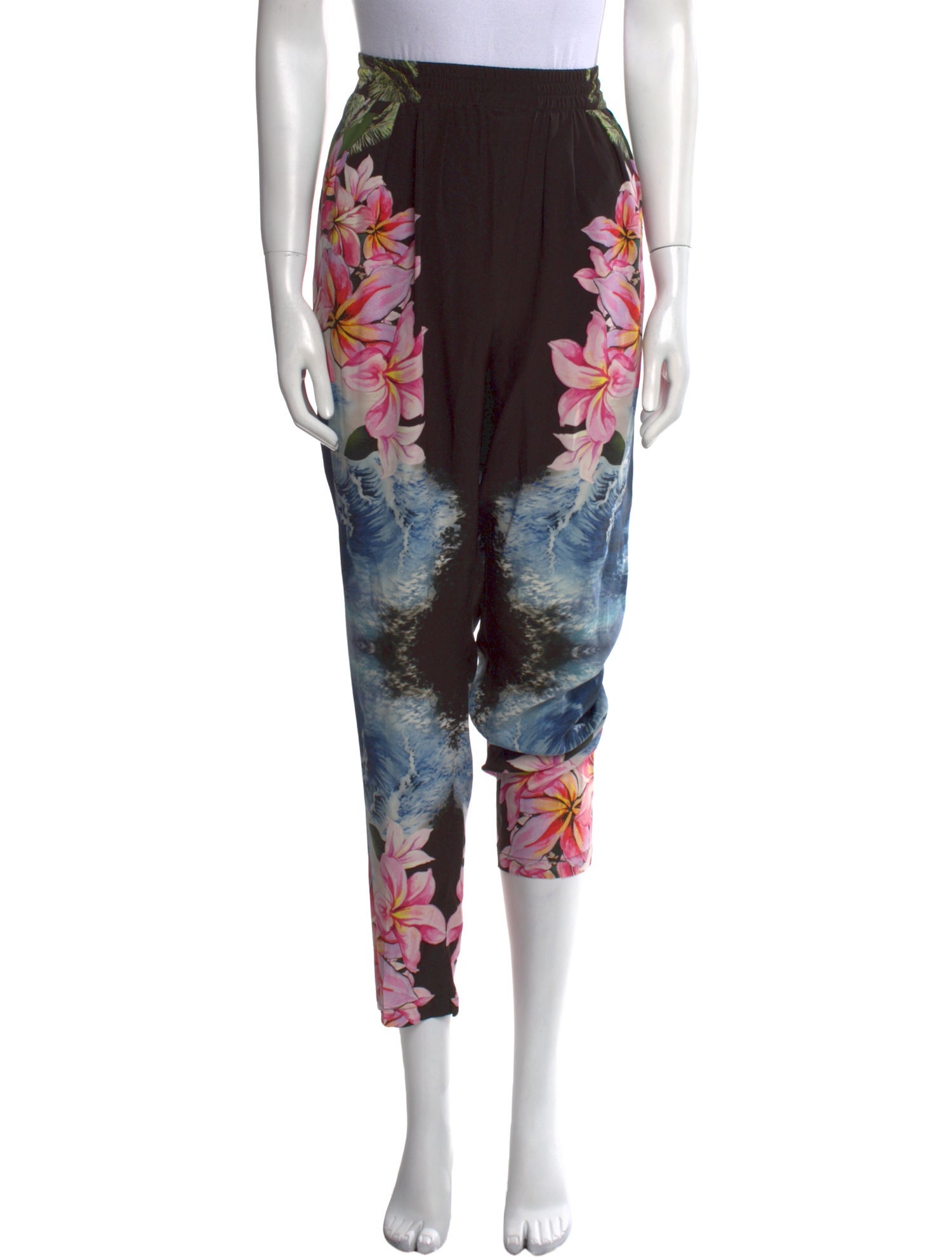 Stella McCartney Silk Straight Leg Pants