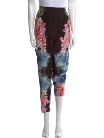 Stella McCartney Silk Straight Leg Pants