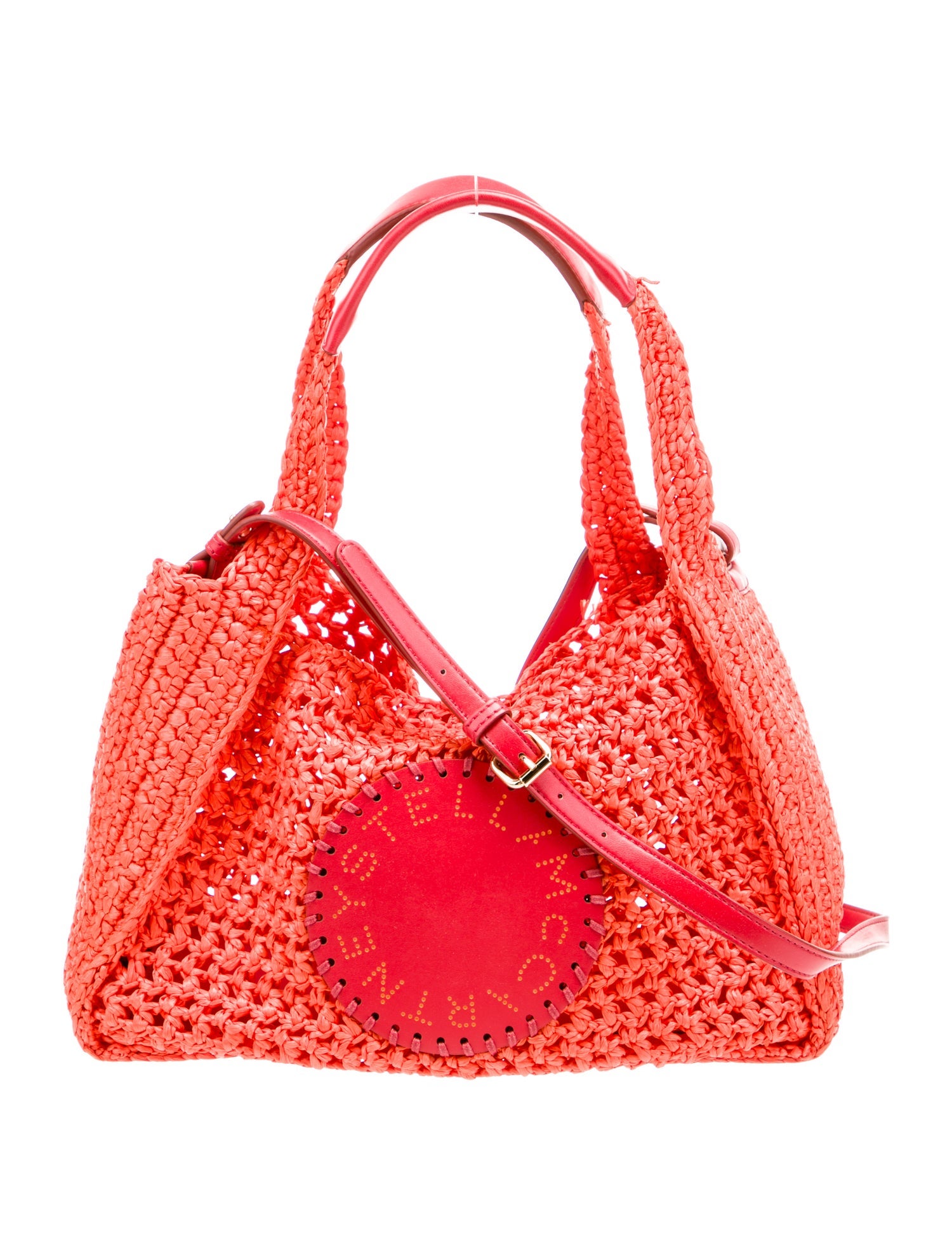 Stella McCartney Raffia Top Handle Bag