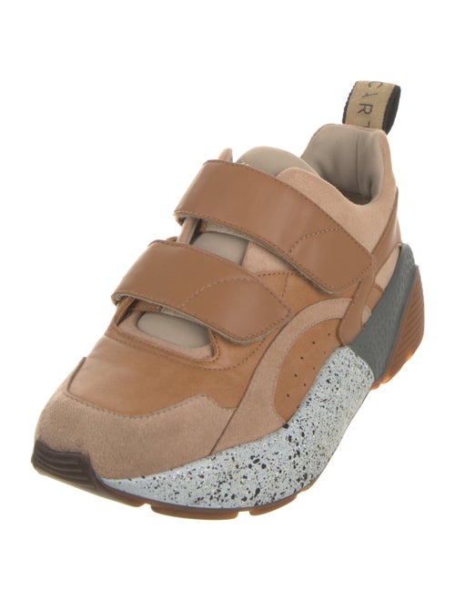 Stella McCartney Vegan Leather Colorblock Pattern Chunky Sneakers