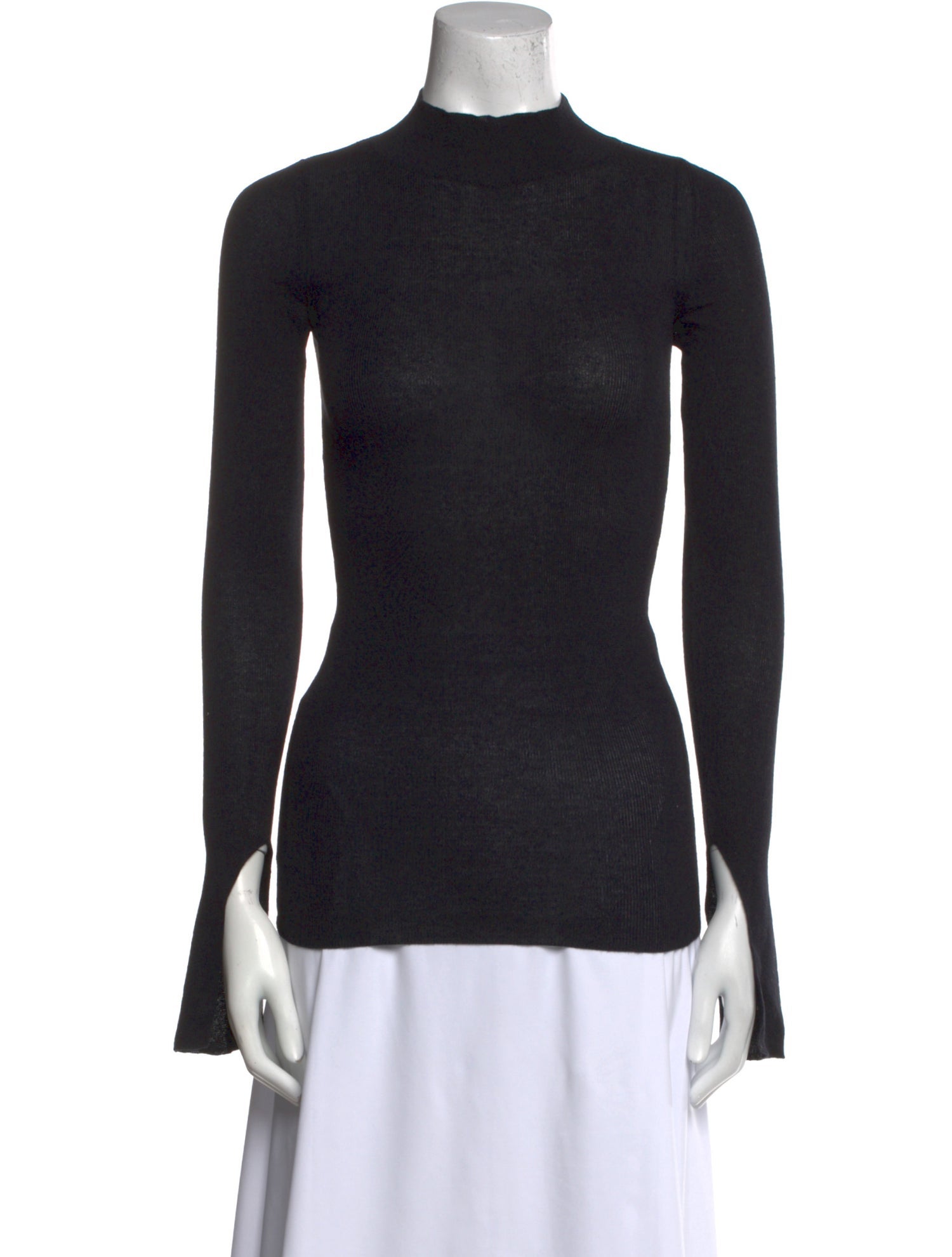 Stella McCartney Mock Neck Long Sleeve Top