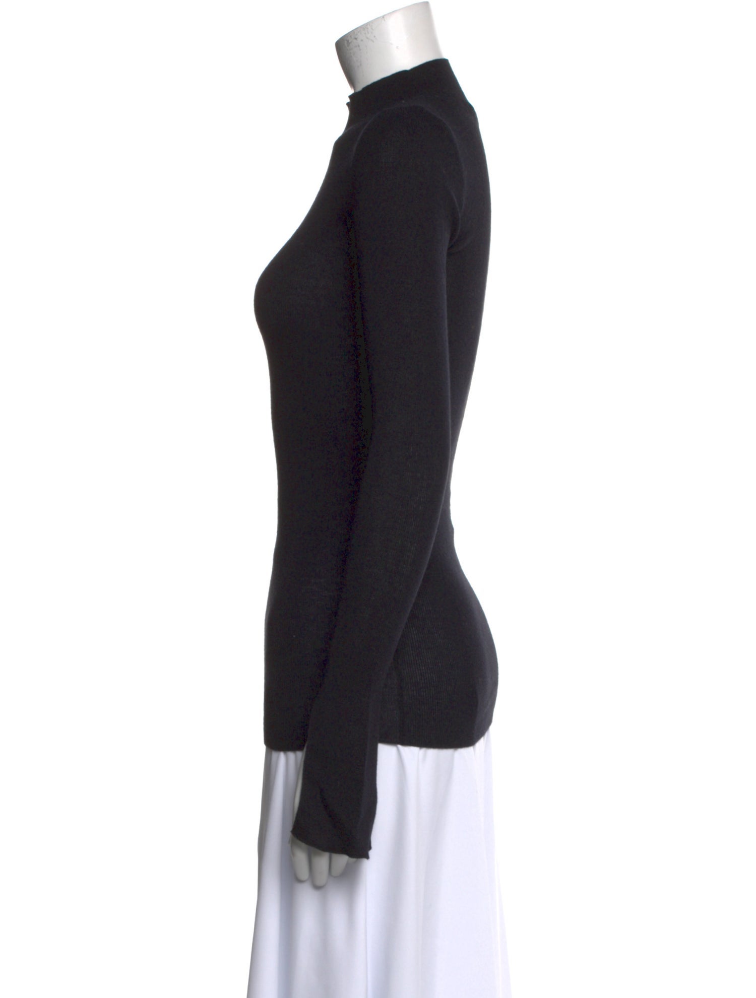 Stella McCartney Mock Neck Long Sleeve Top