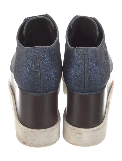 Stella McCartney Glitter Glitter Accents Wedge Sneakers