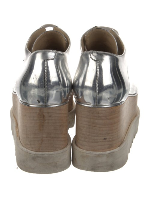 Stella McCartney Patent Leather Wedge Sneakers