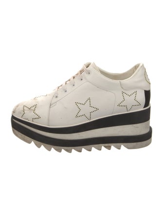 Stella McCartney Vegetarian Leather Lasercut Accents Chunky Sneakers