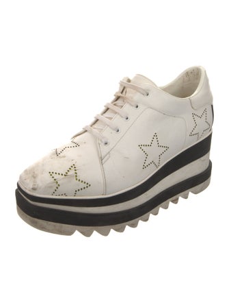 Stella McCartney Vegetarian Leather Lasercut Accents Chunky Sneakers