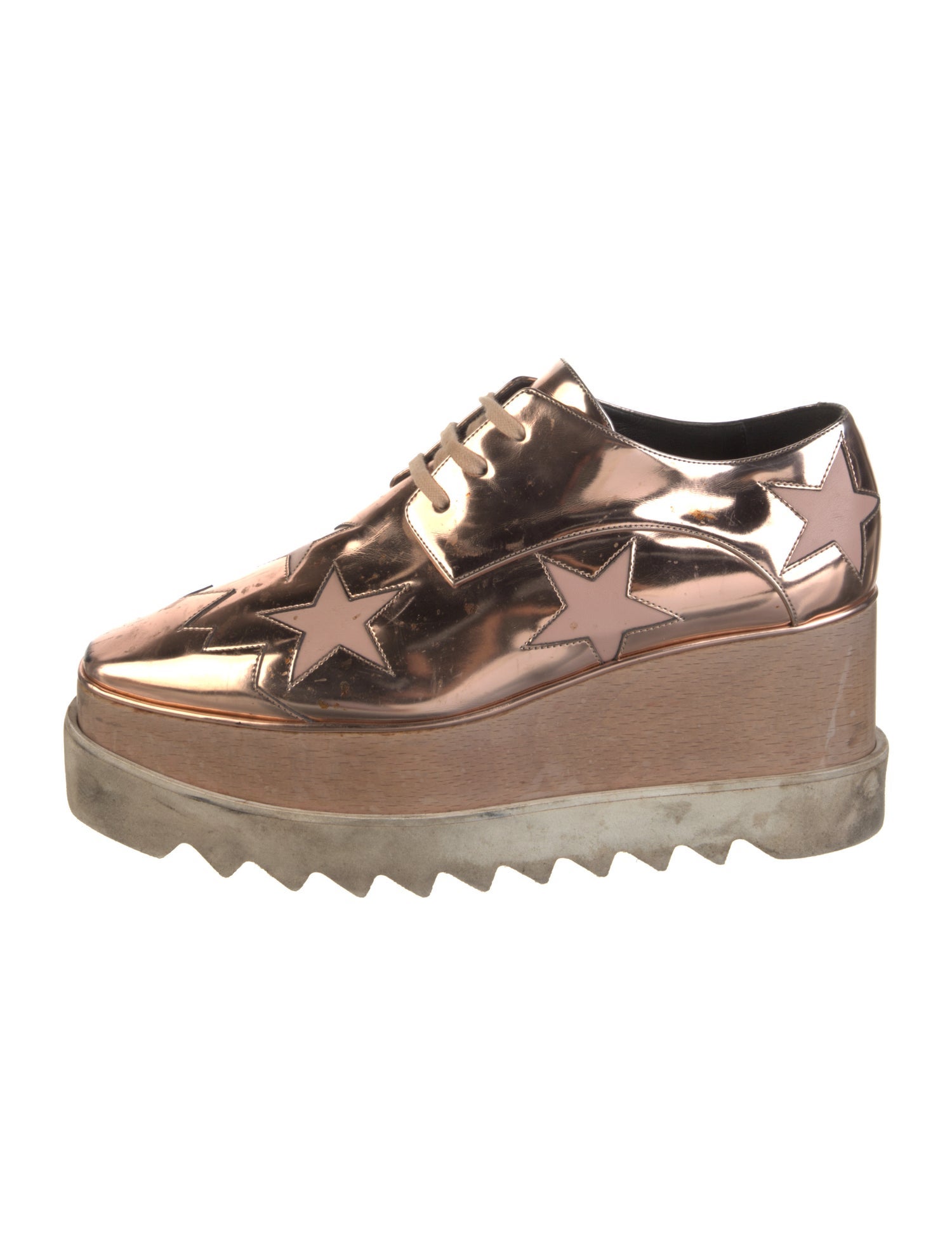 Stella McCartney Vegetarian Patent Leather Chunky Sneakers