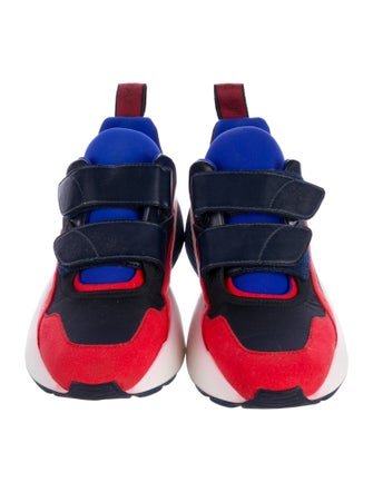 Stella McCartney Vegetarian Leather Colorblock Pattern Chunky Sneakers