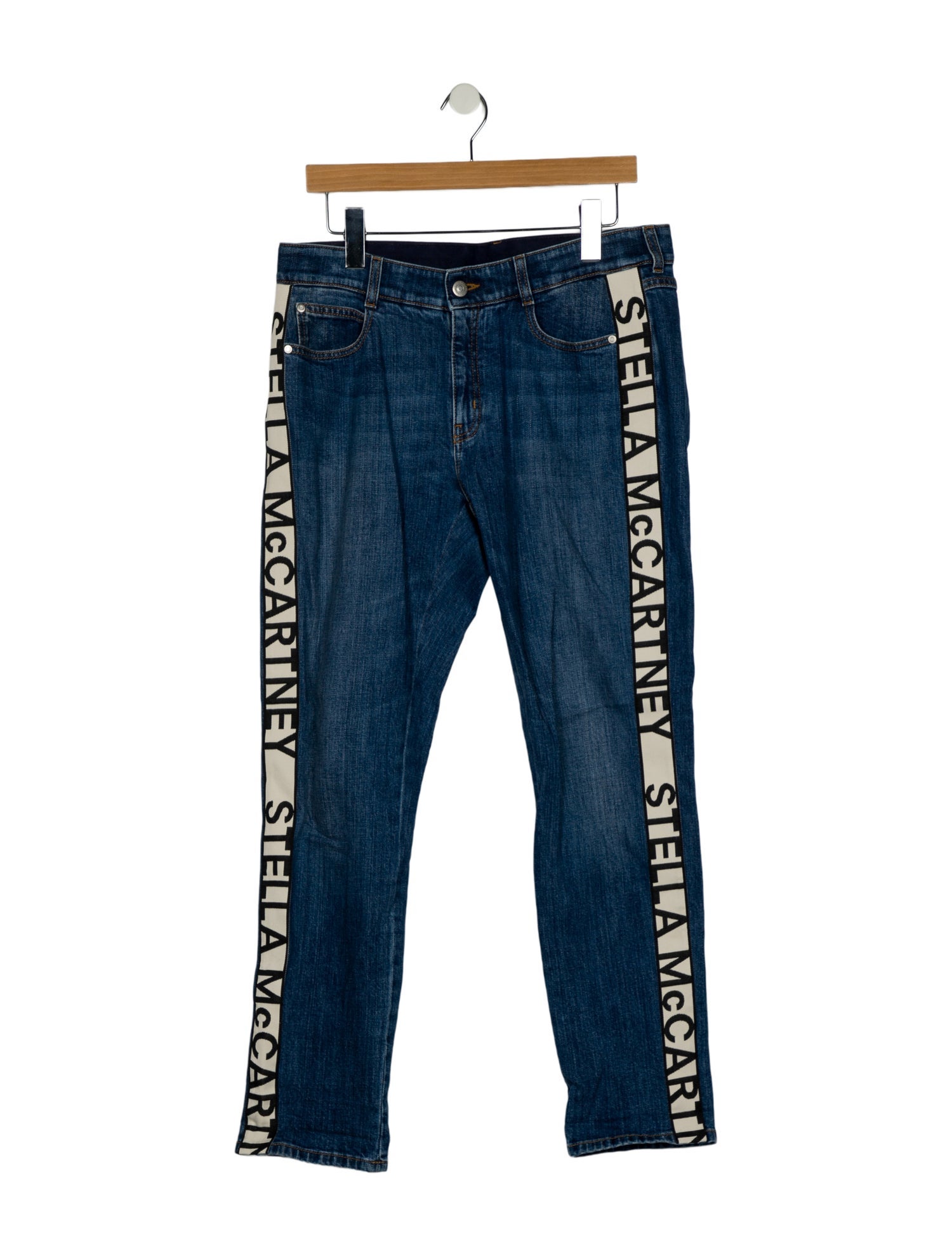 Stella McCartney Mid-Rise Straight Leg Jeans