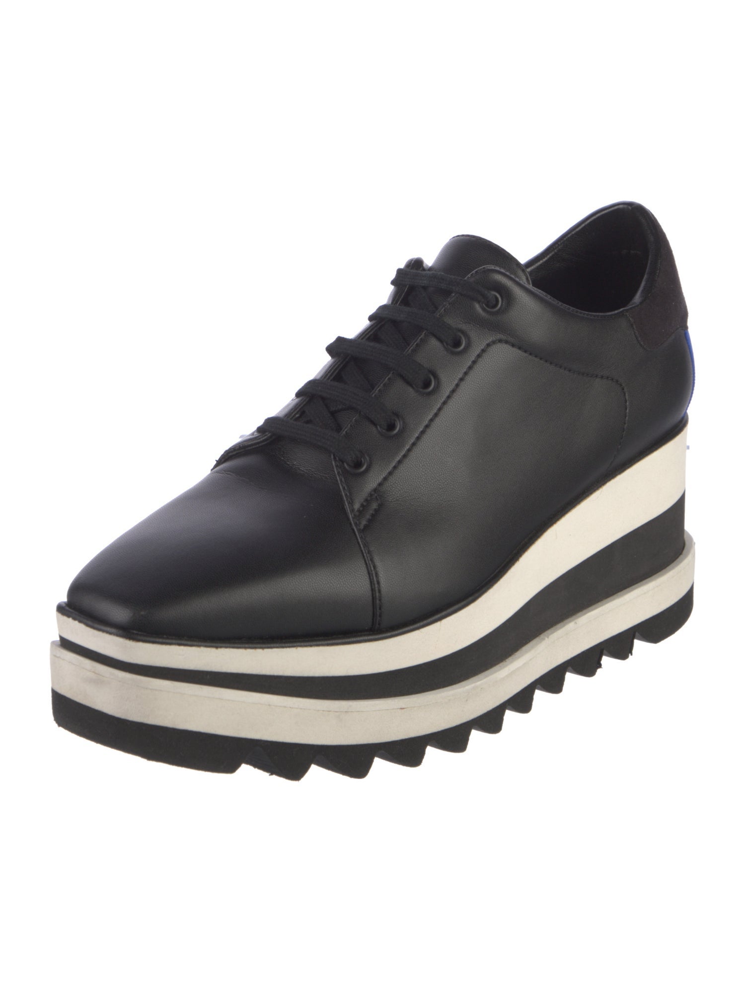 Stella McCartney Leather Wedge Sneakers