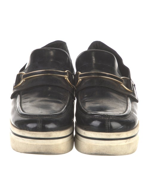 Stella McCartney Patent Leather Chain-Link Accents Loafers