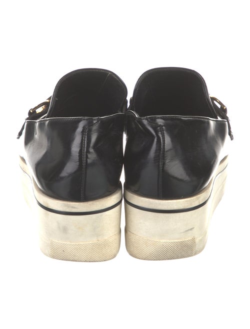 Stella McCartney Patent Leather Chain-Link Accents Loafers