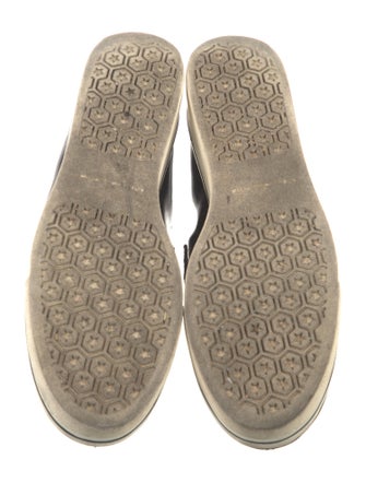 Stella McCartney Patent Leather Chain-Link Accents Loafers