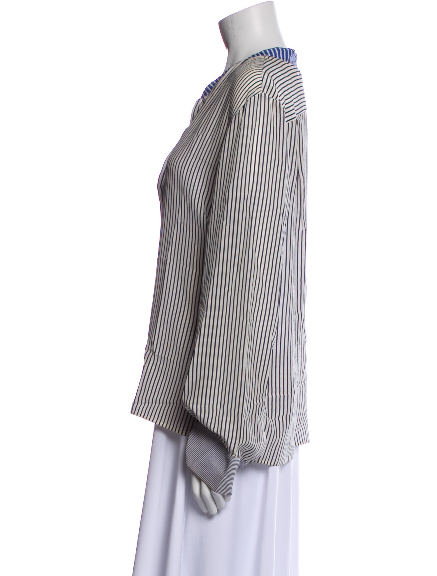 Stella McCartney Striped V-Neck Blouse