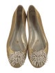 Stella McCartney Satin Pom-Pom Embellishments Flats