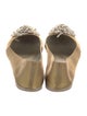 Stella McCartney Satin Pom-Pom Embellishments Flats