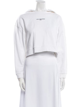 Stella McCartney Graphic Print Crew Neck Crop Top