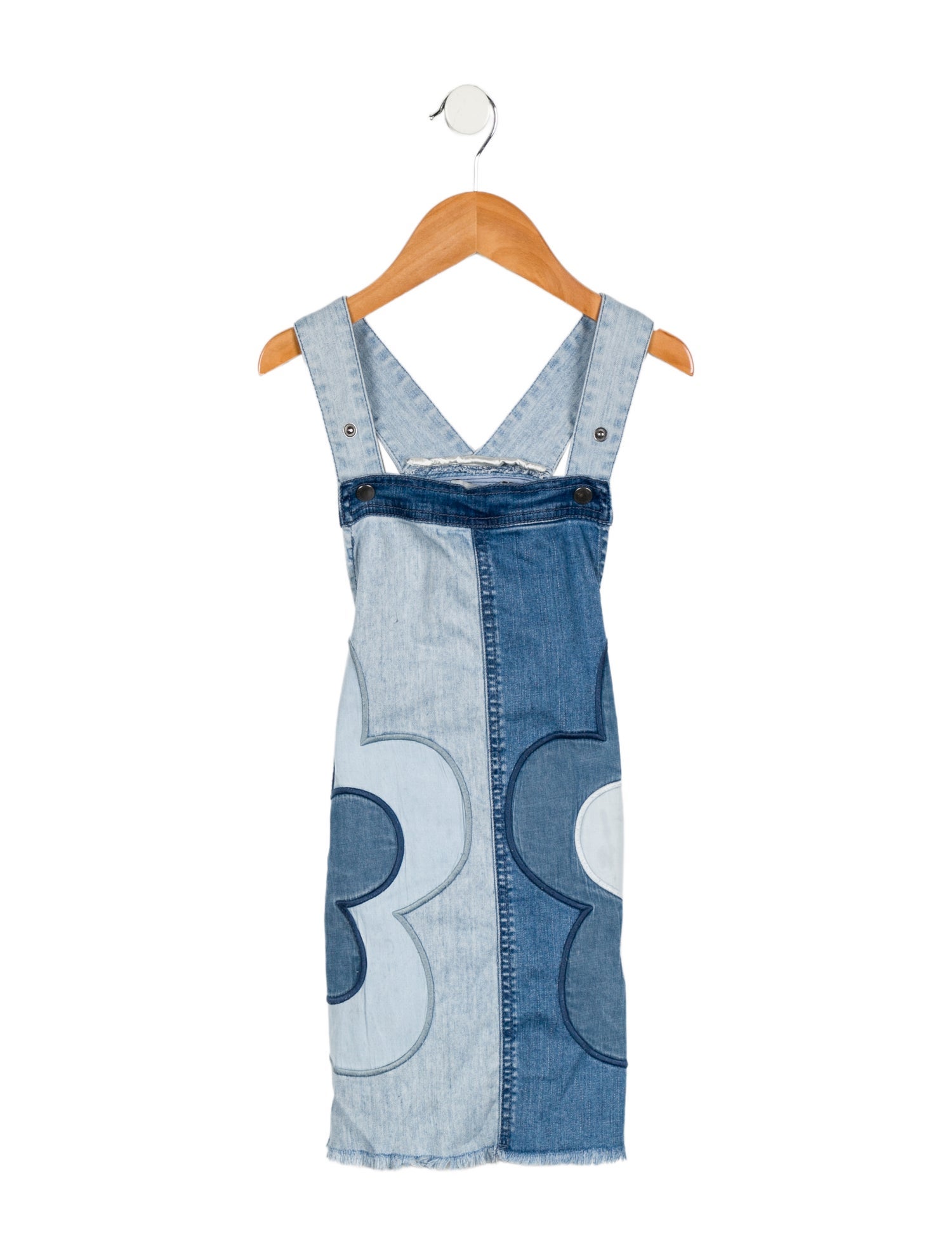 Stella McCartney Girls' Floral Patchwork Denim Dress