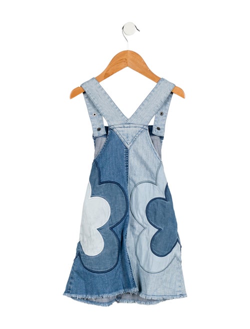 Stella McCartney Girls' Floral Patchwork Denim Dress