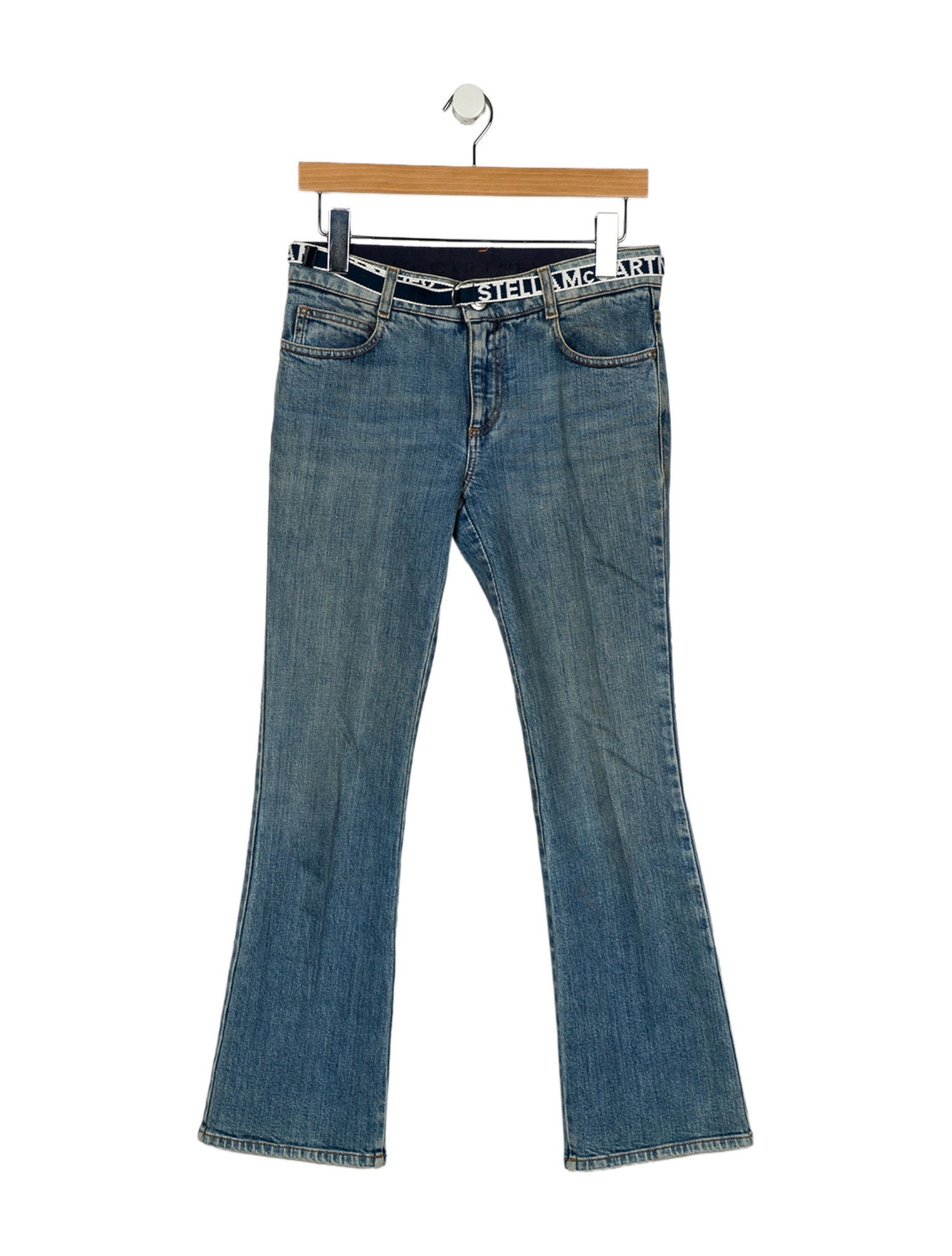 Stella McCartney Mid-Rise Straight Leg Jeans