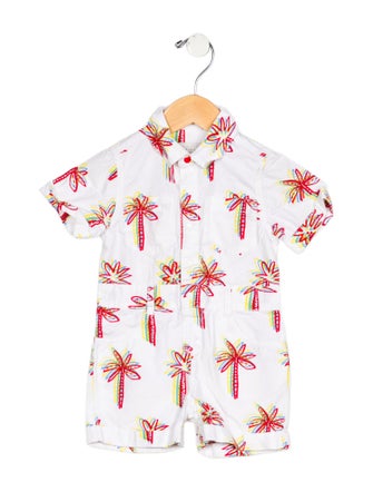 Stella McCartney Infant Girls' Patterned Short Sleeve Jumpsuit