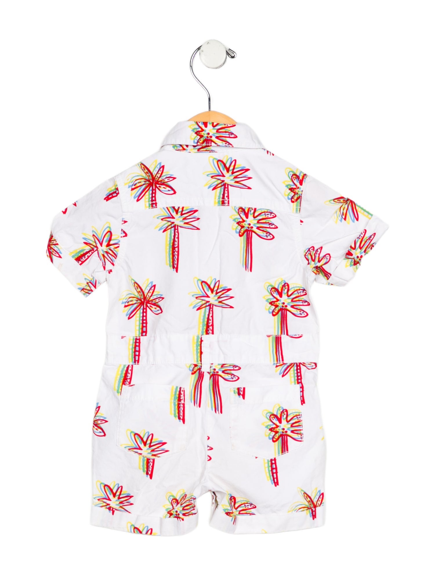 Stella McCartney Infant Girls' Patterned Short Sleeve Jumpsuit
