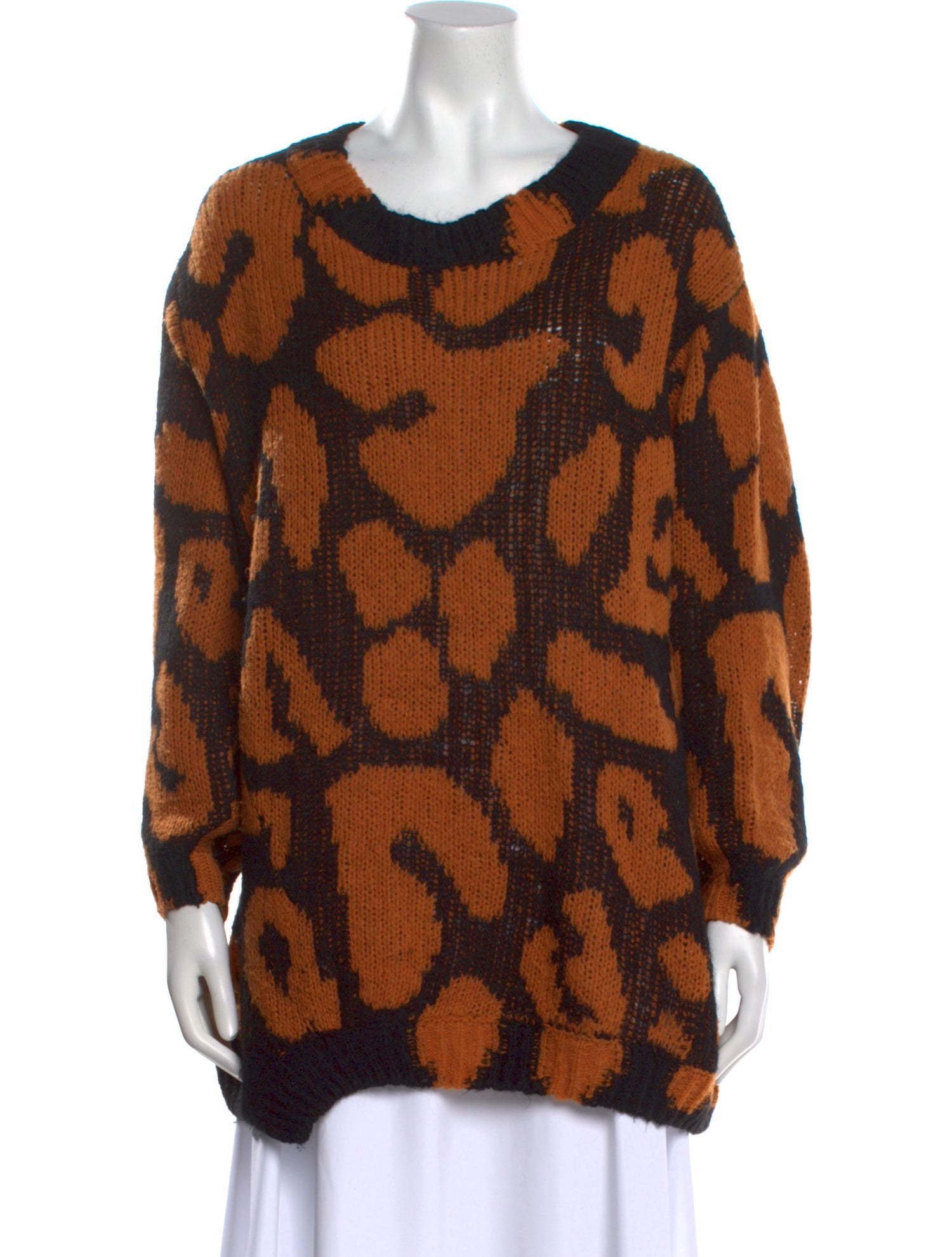 Stella McCartney Wool Animal Print Sweater