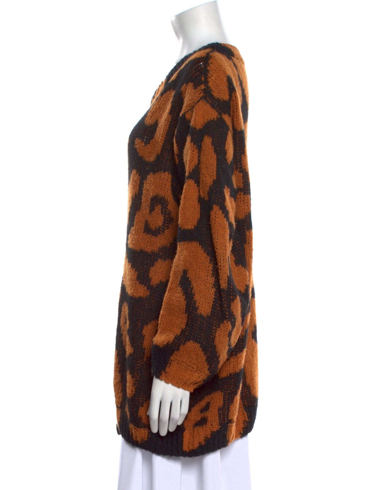 Stella McCartney Wool Animal Print Sweater