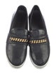 Stella McCartney Patent Leather Chain-Link Accents Loafers