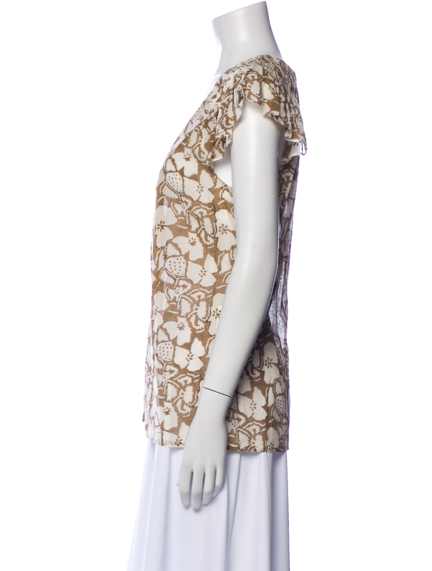 Stella McCartney Printed V-Neck Blouse