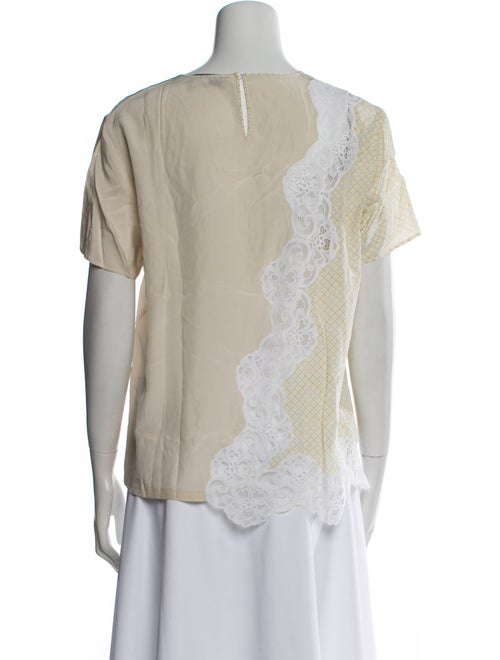 Stella McCartney Silk Bateau Neckline T-Shirt