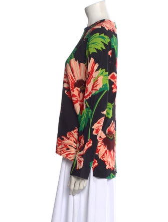 Stella McCartney Floral Print Scoop Neck Blouse