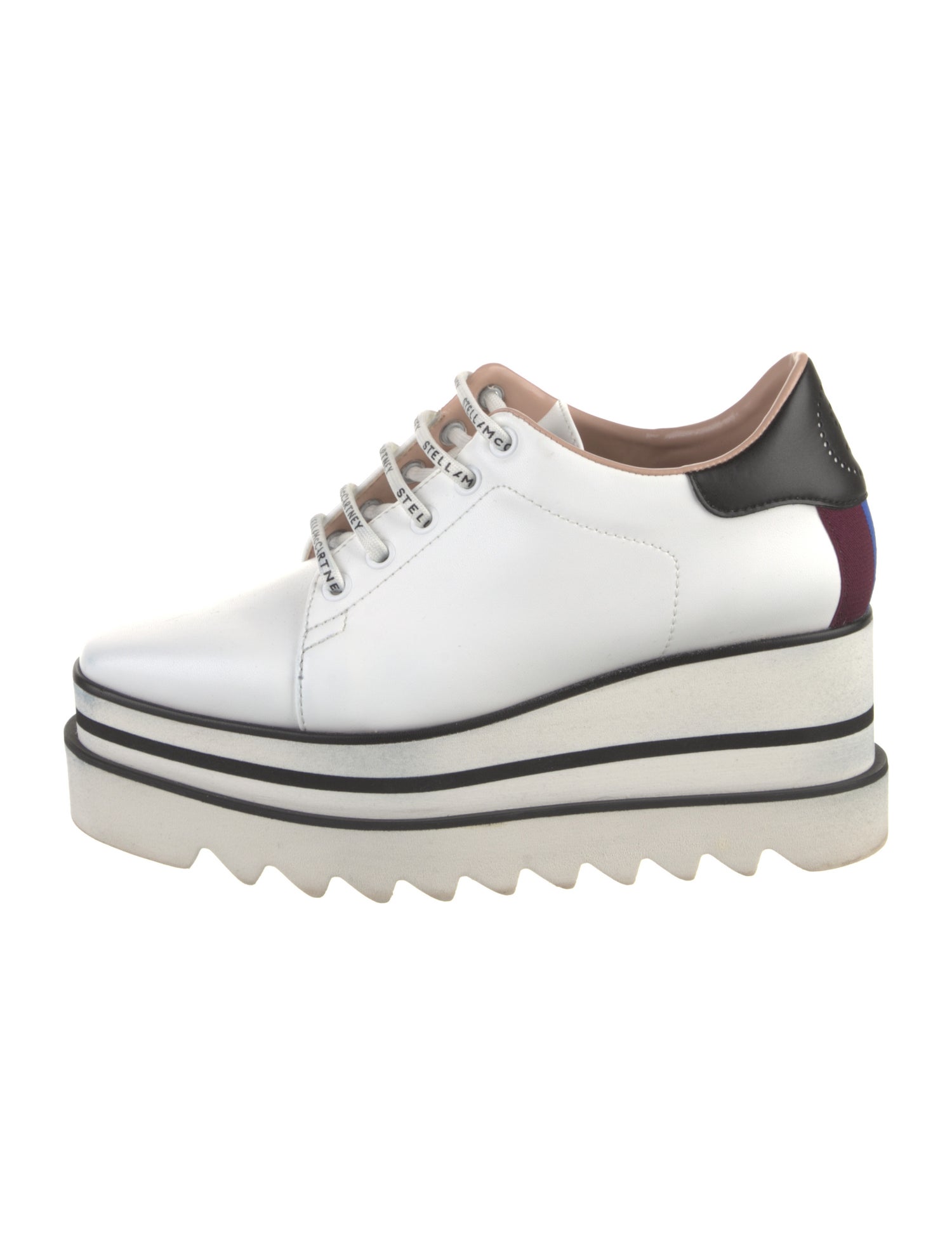 Stella McCartney Leather Wedge Sneakers