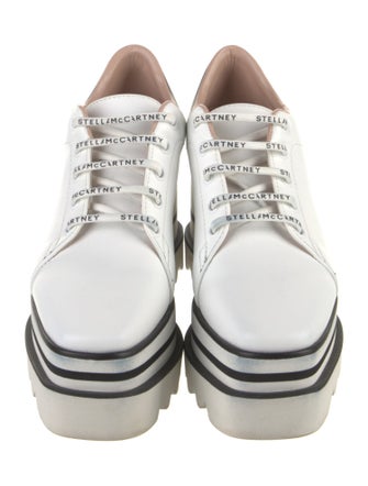 Stella McCartney Leather Wedge Sneakers