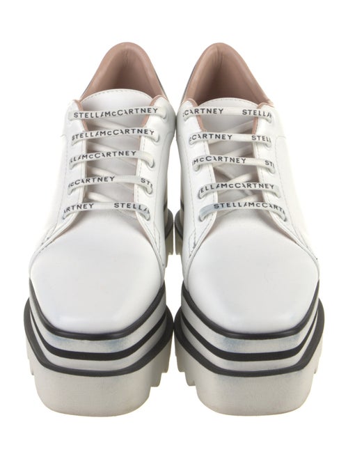 Stella McCartney Leather Wedge Sneakers