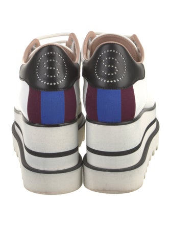 Stella McCartney Leather Wedge Sneakers