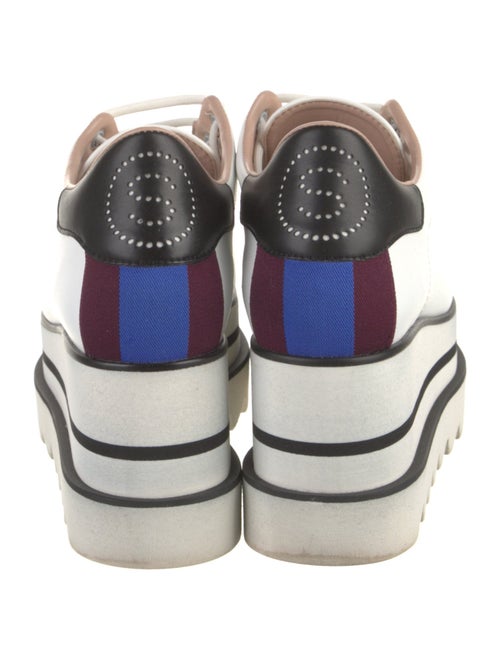 Stella McCartney Leather Wedge Sneakers