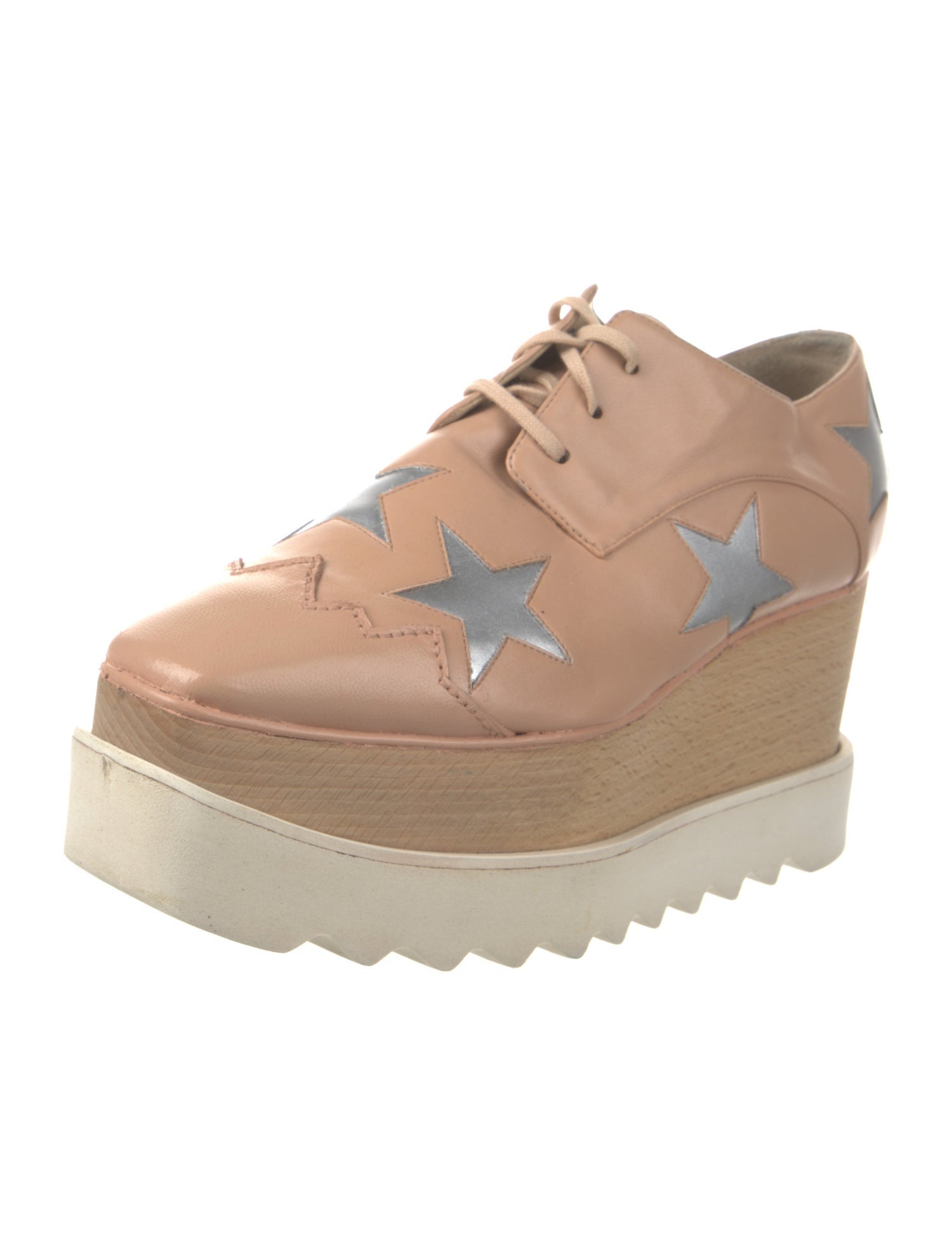 Stella McCartney Vegetarian Leather Printed Oxfords